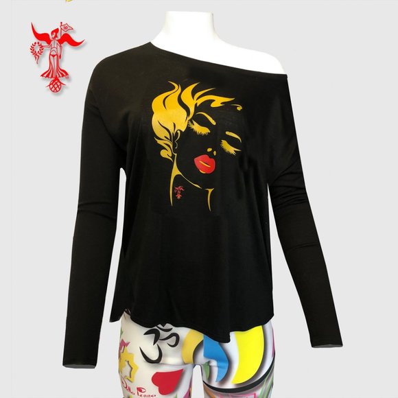 Della Penna Fashion long sleeve silk screen t-shirt - Picture 2 of 6